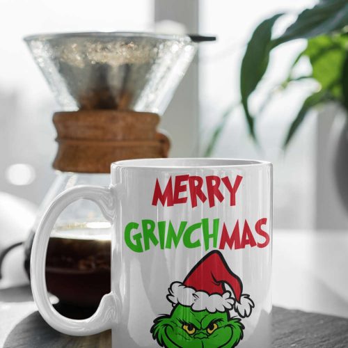 Merry Grinchmas, Grinch Mug Gift, Merry Grinchmas Mug Gift, Christmas Mug 11 oz Ceramic Mug Gift