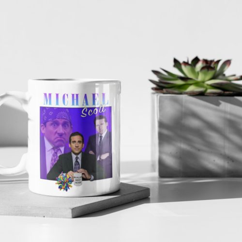 Michael Scott Vintage Design Gift, The Office Mug, The Office Fan Gift, Gift For Her, White 11 oz Ceramic Mug Gift