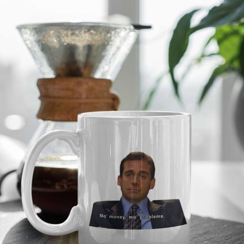 Mo’ Money Mo’ Problems Michael Scott White 11 oz Ceramic Mug Gift