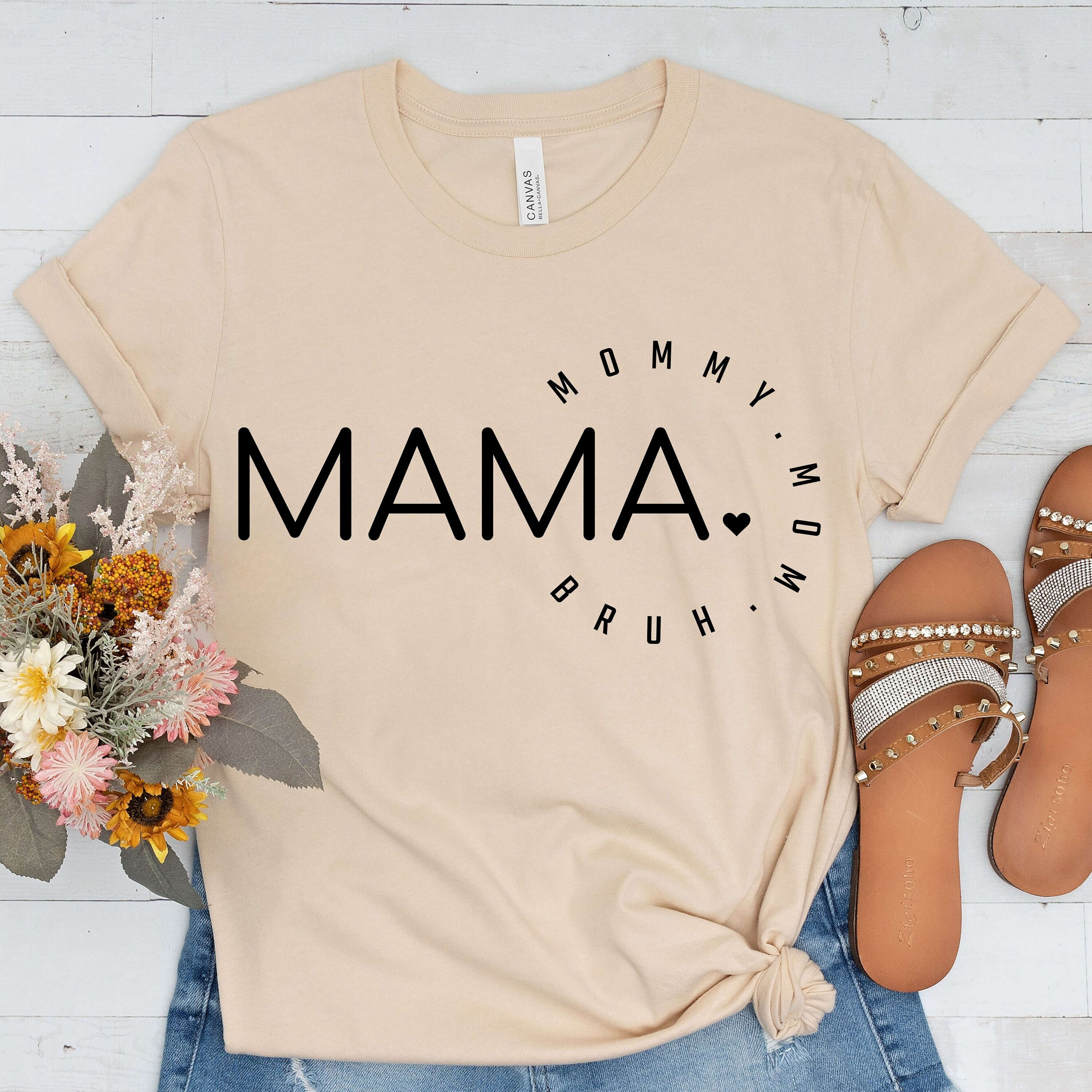Custom Mama Shirt: Best Mom Gift for Mother s Day – Mom Life Shirt