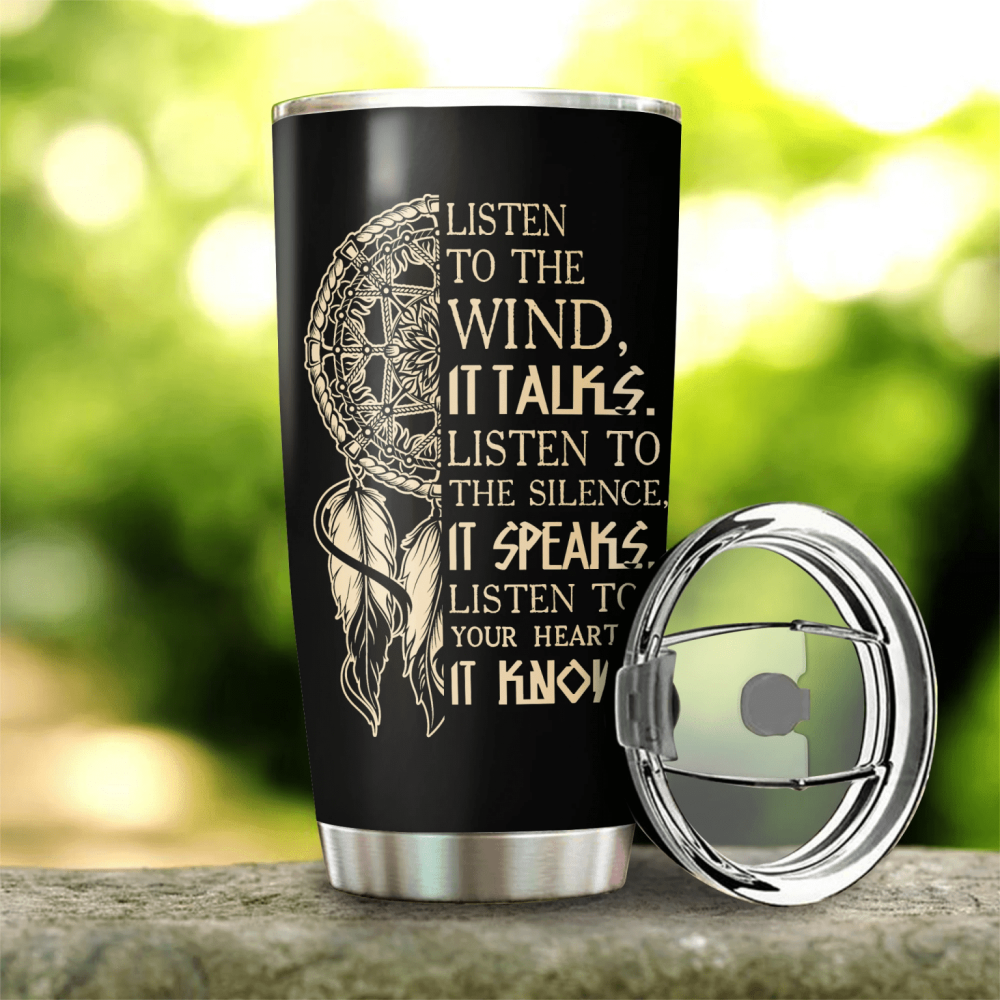 Native Wolf Stainless Steel Tumbler