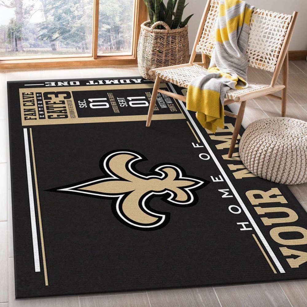 New Orleans Saints Rug Living Room Floor Decor Fan Gifts