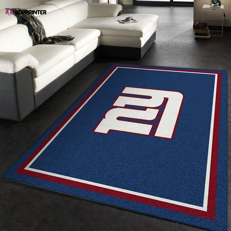 New York Giants Rug Living Room Floor Decor Fan Gifts