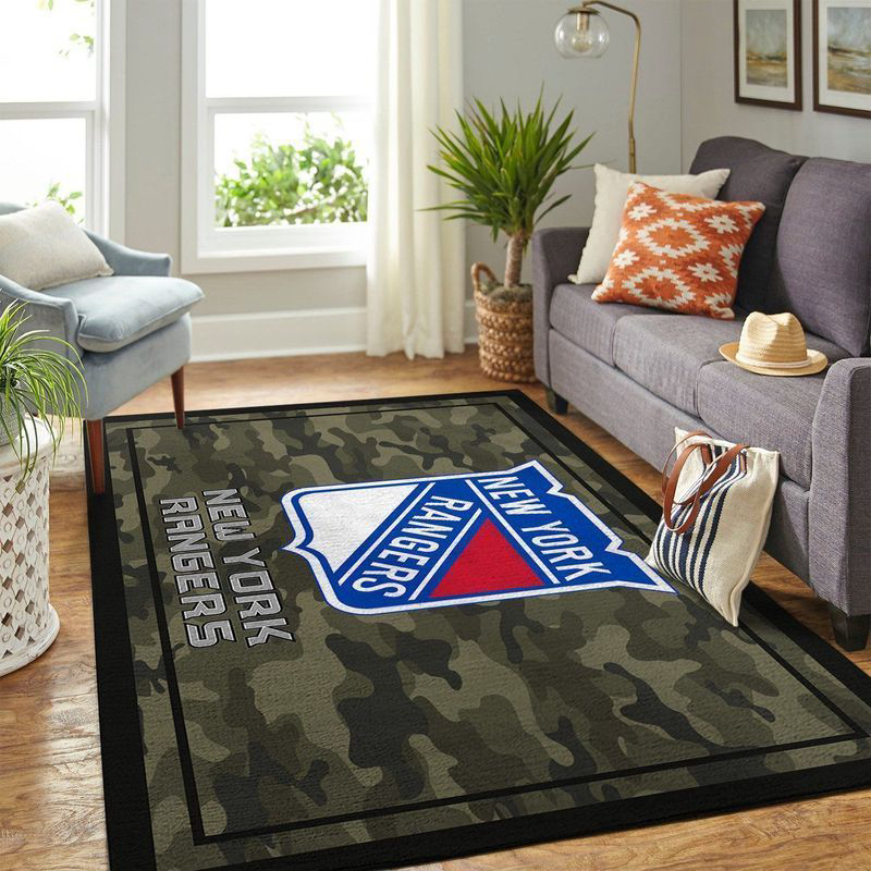 New York Rangers Rug Living Room Floor Decor Fan Gifts