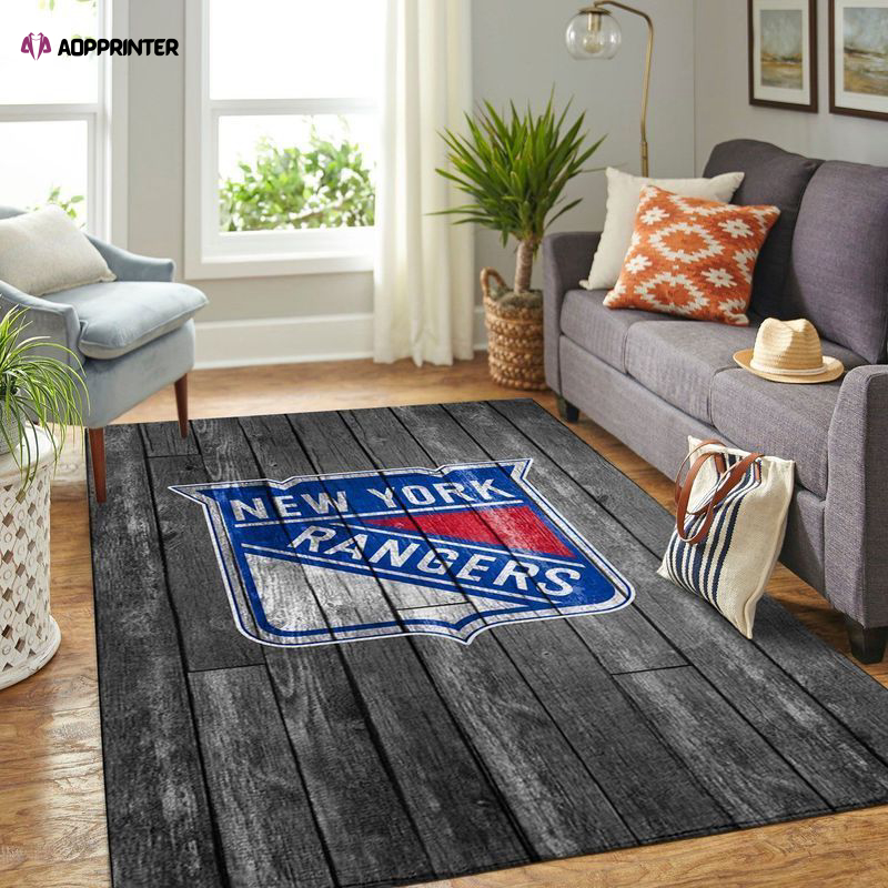 New York Rangers Rug Living Room Floor Decor Fan Gifts