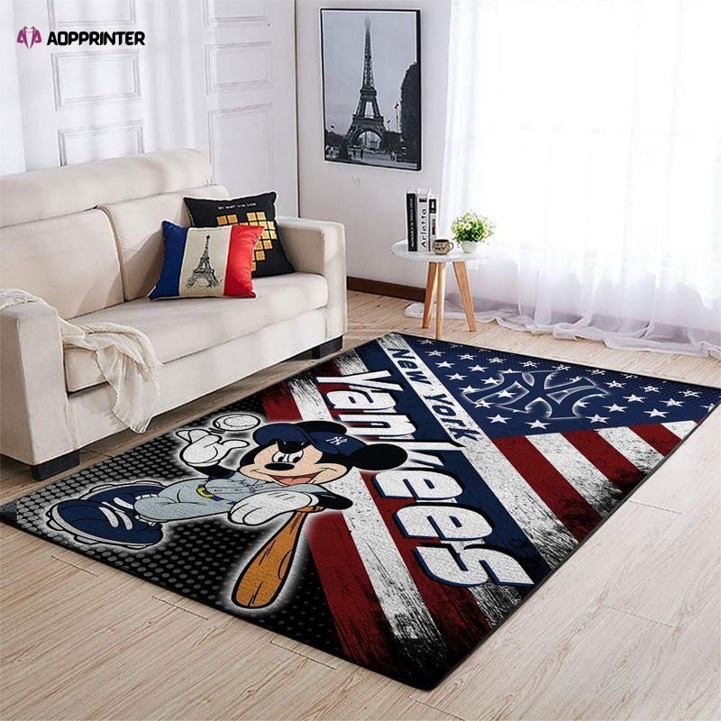 New York Yankees Rug Living Room Floor Decor Fan Gifts