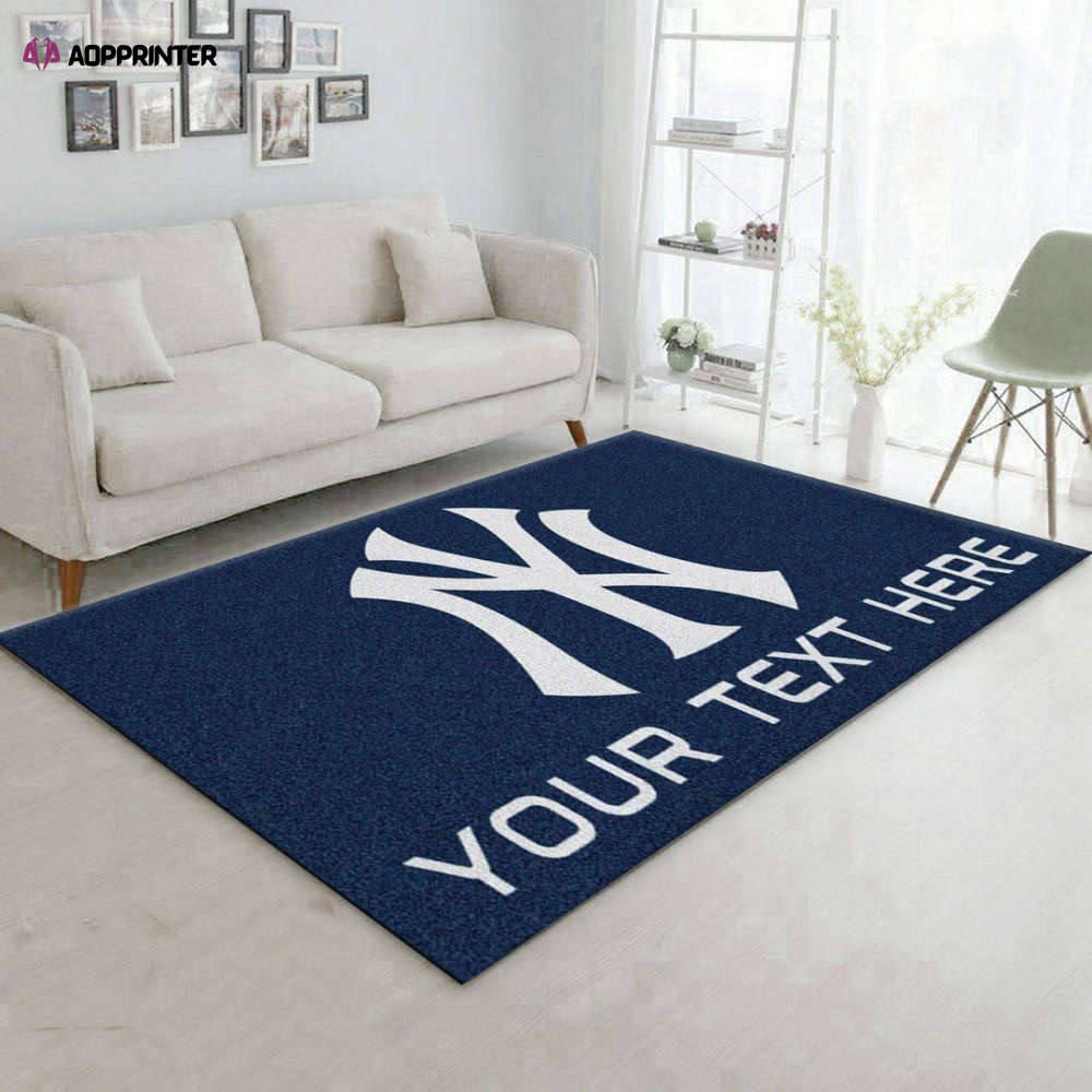 New York Yankees Rug Living Room Floor Decor Fan Gifts