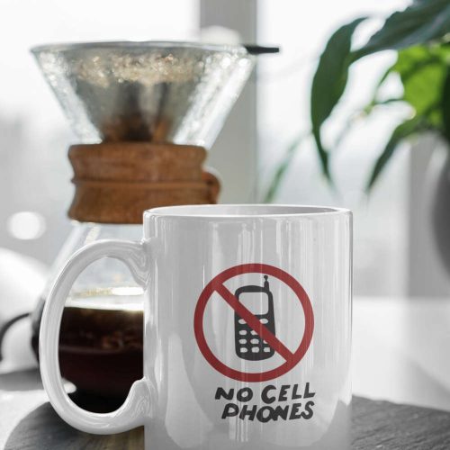 No Cell Phones Gilmore Girls, Gilmore Girls Gift, Stars Hollow Sign, Lorelai Gilmore, White 11 oz Ceramic Mug Gift