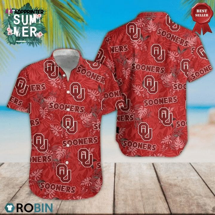 Oklahoma Sooners Crimson Hawaiian Shirt