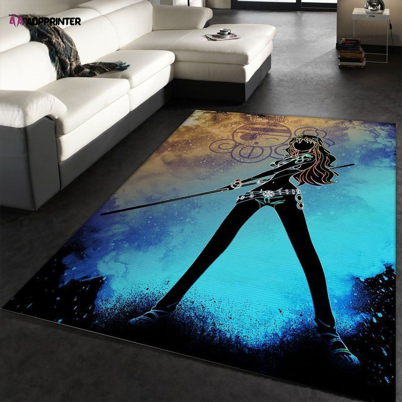 One Piece Straw hat Crew Nami Anime Hero Rug Living Room Floor Decor Fan Gifts