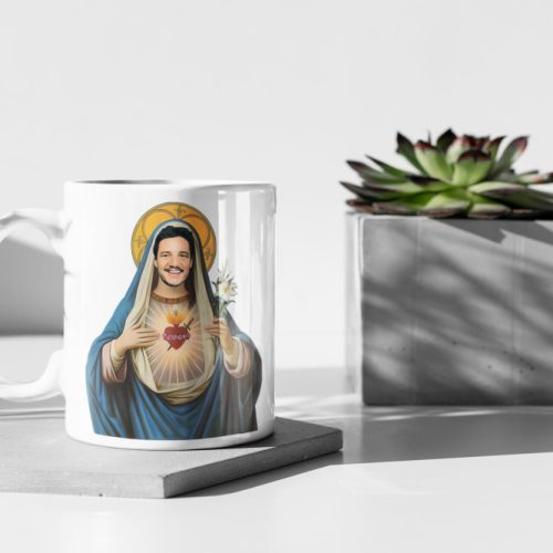 Pedro Pascal Jesus Mug Pedro Pascal Gift Pedro Pascal Funny Meme Gift For Women and Men 11oz Ceramic Mug Gift