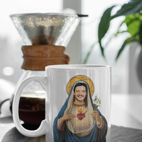 Pedro Pascal Jesus Mug Pedro Pascal Gift Pedro Pascal Funny Meme Gift For Women and Men 11oz Ceramic Mug Gift