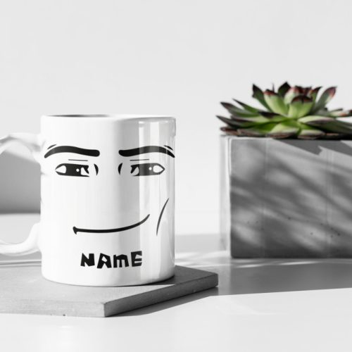 Personalized Roblox Man Face Mug Roblox Man Face Gaming Mug Gamer Gift Roblox Gift Winning Smile 11 oz Ceramic Mug Gift