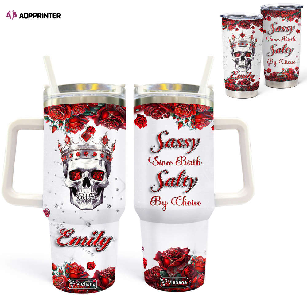 Personalized Sugar Skull Coffee Tumbler: 40oz 30oz 20oz Sizes Jewelry for Women – Mexican Sugar