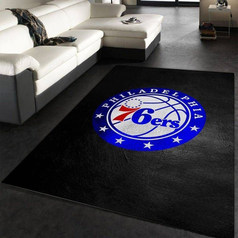 Philadelphia 76ers Sixers Rug Living Room Floor Decor Fan Gifts