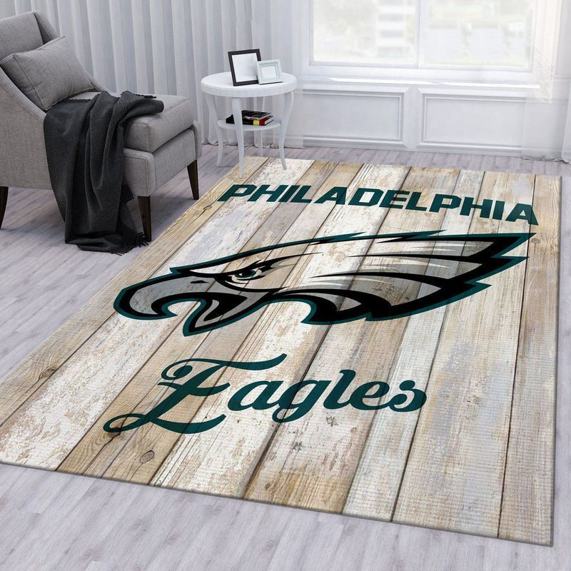 Philadelphia Eagles Rug Living Room Floor Decor Fan Gifts