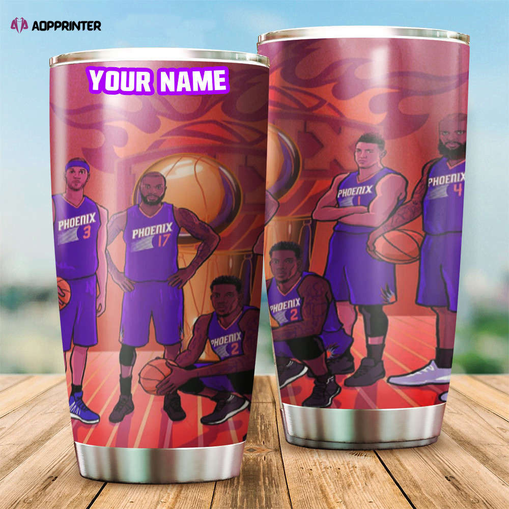 Phoenix Suns Team v10 Personalized Foldable Stainless Steel Tumbler Cup Keeps Drinks Cold And Hot