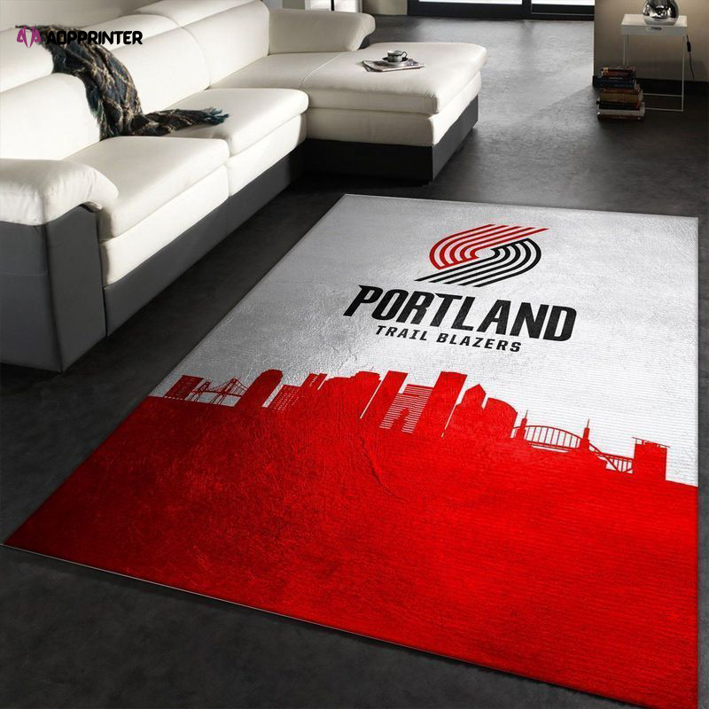 Portland Trail Blazers Rug Living Room Floor Decor Fan Gifts