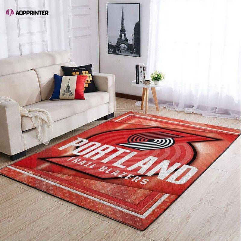 Portland Trail Blazers Rug Living Room Floor Decor Fan Gifts