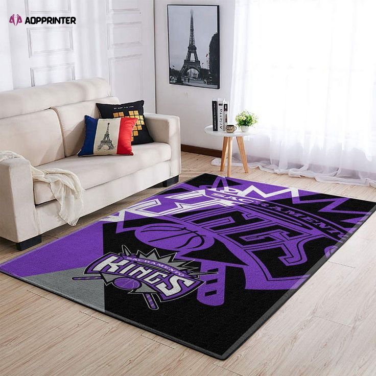 Sacramento Kings Rug Living Room Floor Decor Fan Gifts
