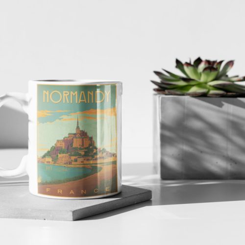 Saint Michel  Normandy France France Mug Normandy Mug Gift For Her Gift For Him 11 oz Ceramic Mug Gift