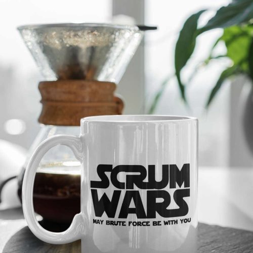 Scrum Wars May Brute Force Be With You 11 oz Ceramic Mug Gift