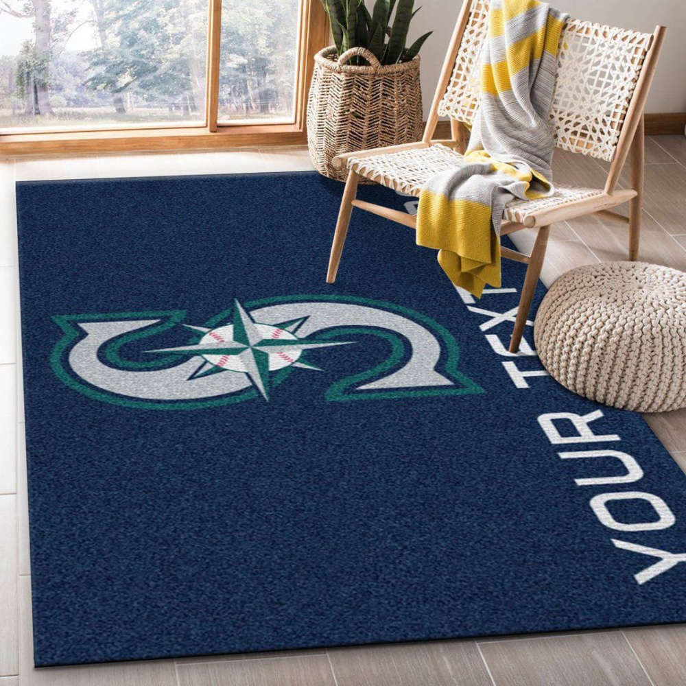 Seattle Mariners Rug Living Room Floor Decor Fan Gifts