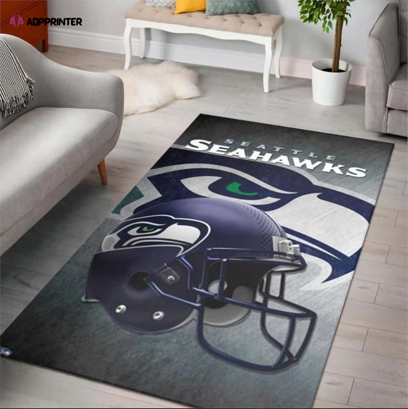 Seattle Seahawks Rug Living Room Floor Decor Fan Gifts
