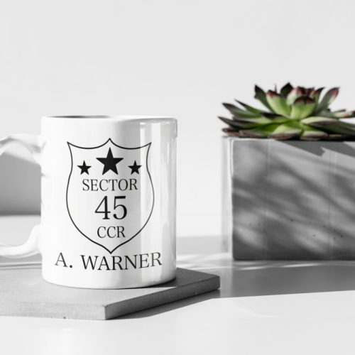 Sector 45 CCR A.Warner, Aaron Warner Mug, Shatter Me Mug, BookTok Merch, Reader Mug Gift, Shatter Me Fan Gift, 11 oz Mug Gift Birthday Gift