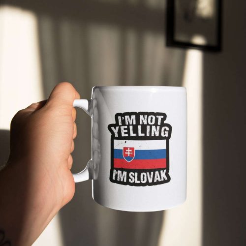 Slovakia Mug Gift: I m Not Yelling! Perfect 11 oz Ceramic Mug for Slovak Friend Ideal Birthday Gift for Him