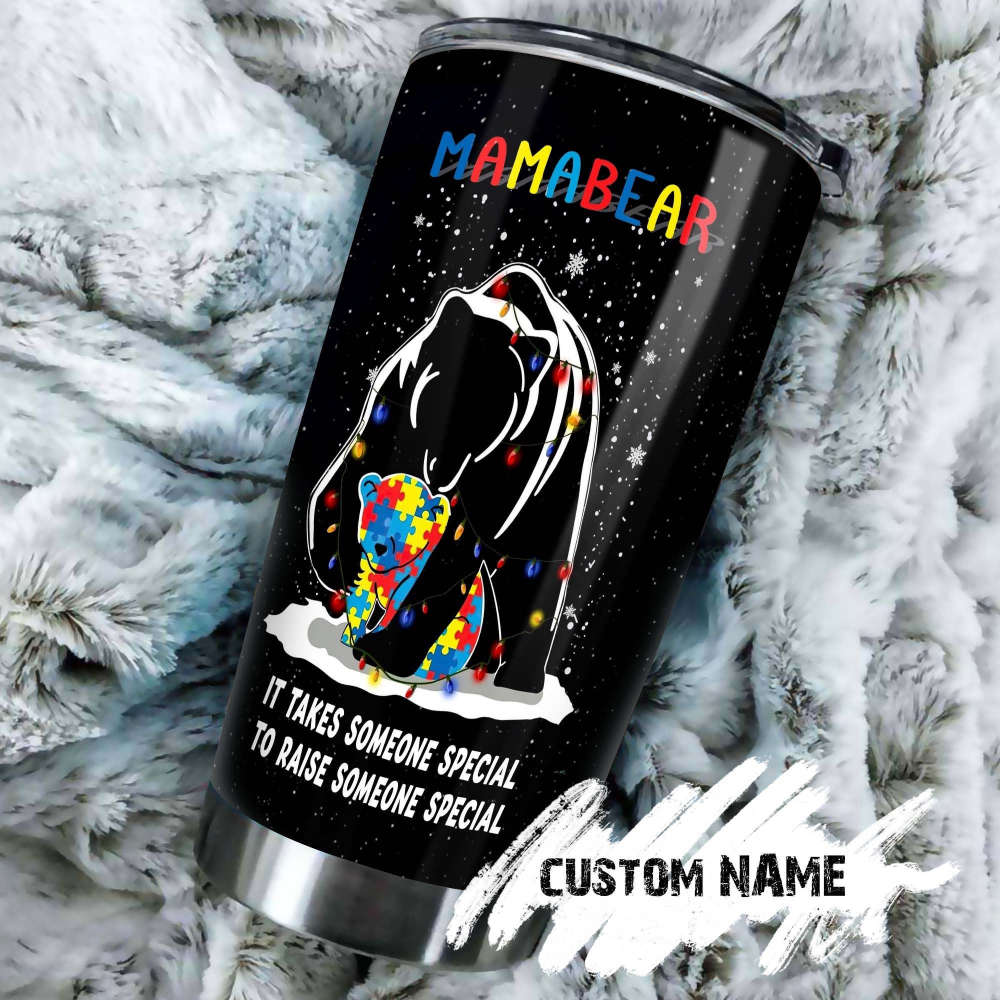 Special Mama Bear Personalized Stainless Steel Tumbler