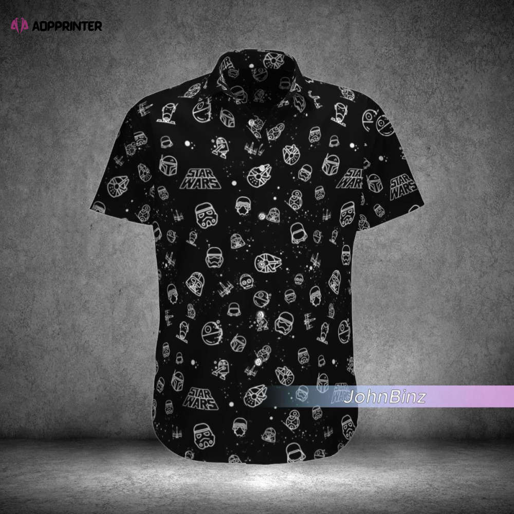 Star Wars Hawaiian Shirt: Mandalorian Button Up Aloha Pattern Unisex S-5XL – Perfect Gifts for Women & Men