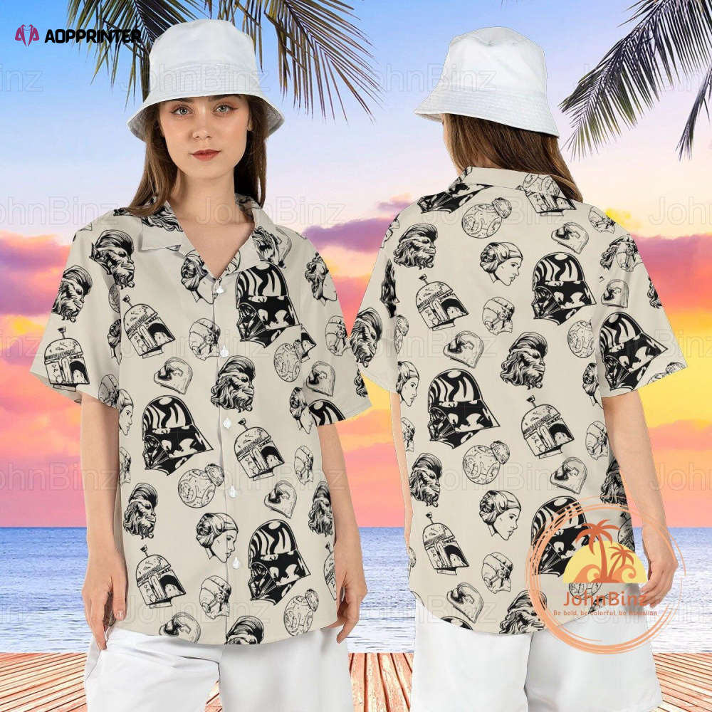 Star Wars Hawaiian Vintage Summer Beach Shirt – Short Sleeve Vacation Shirt