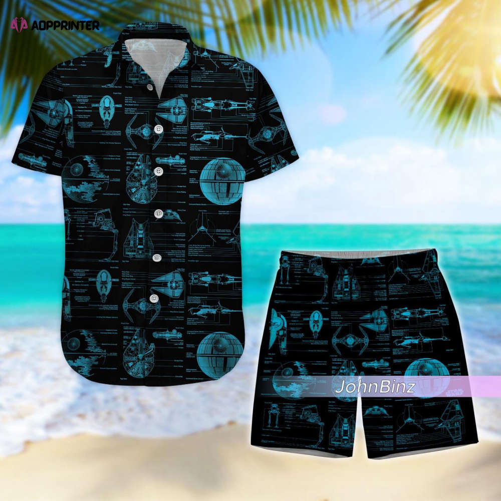 Star Wars Hawaiian Button Down Shirt – Summer Short for Men S-5XL Birthday Gifts for Husband