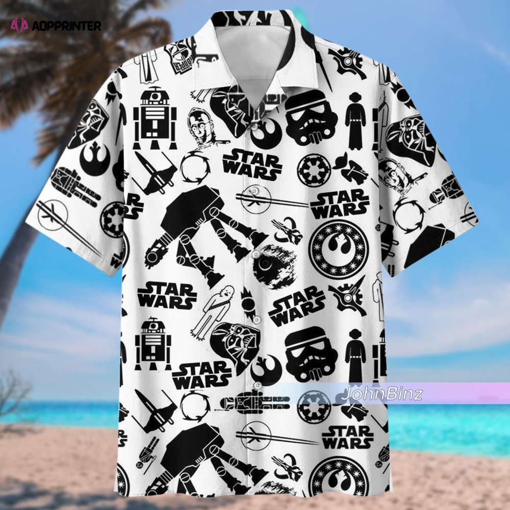 Star Wars Hawaiian Shirt: White Button Down Summer Vacation Dad Gift – Unisex S-5XL Adult