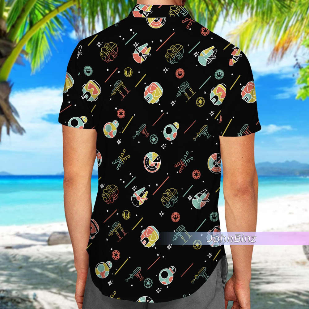 Star Wars Hawaiian Shirt: Unique Patterned Button Shirt for Men Swim Shorts Dad Gifts – Unisex S-5XL