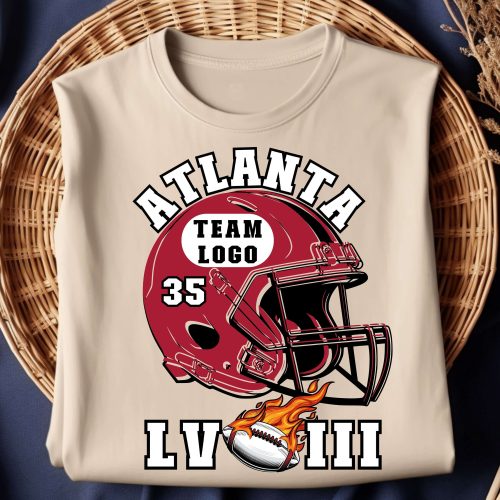 Super Bowl LVIII T-Shirt Atlanta Football Team Shirt,Game Day Tee,Football Season Shirt,Sunday Game  Shirt,Football Fan Graphic Shirt