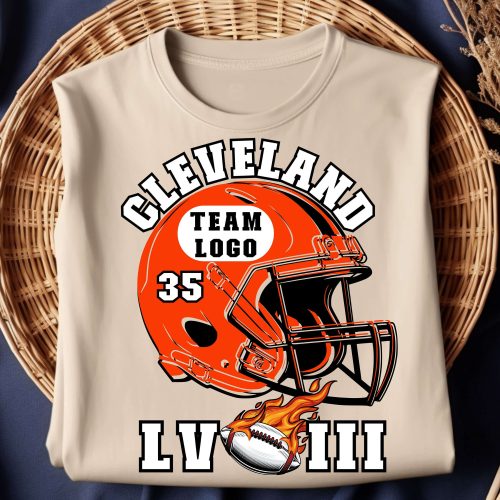 Cleveland Football Team Super Bowl LVIII T-Shirt – Game Day Tee for Football Season