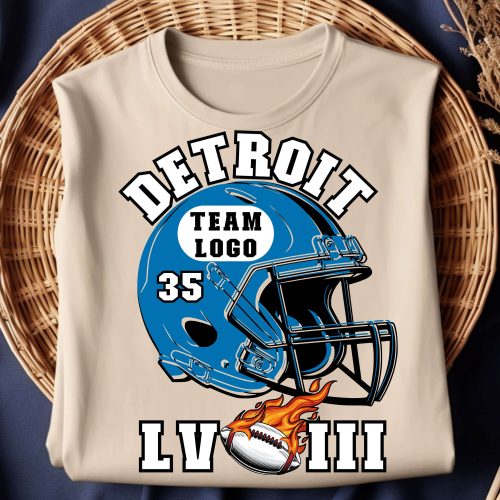 Super Bowl LVIII Detroit Football Team Shirt – Game Day Tee for Football Season Shop Now!