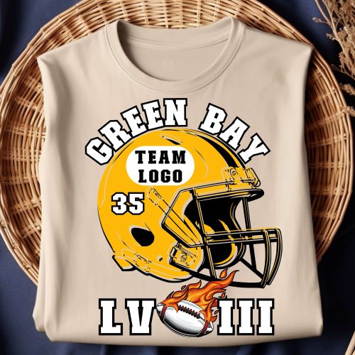 Get Game Day Ready with Super Bowl LVIII Green Bay Football Team Tee!