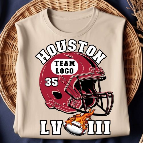 Super Bowl LVIII T-Shirt – Houston Football Team Game Day Tee