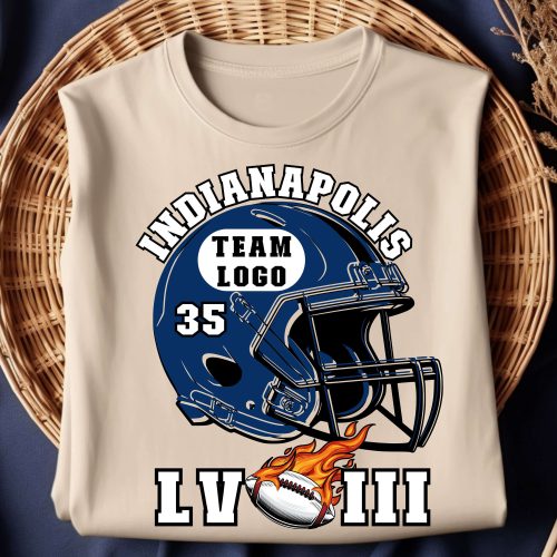 Get Game Day Ready with Indianapolis Football Team Shirt – Super Bowl LVIII T-Shirt & Fan Graphic Tee