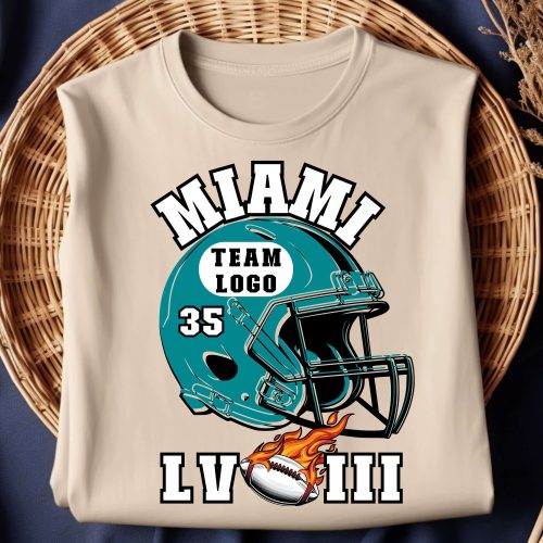 Super Bowl LVIII Miami Football Team Shirt – Game Day Tee for Football Season & Fans