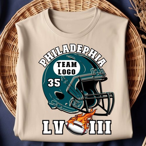 Super Bowl LVIII T-Shirt  Philadelphia Football Team Shirt, Game Day Tee,Football Season Shirt,Sunday Game  Shirt,Football Fan Graphic Shirt