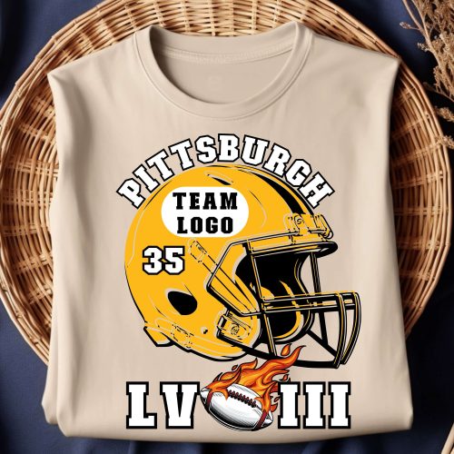 Super Bowl LVIII Pittsburgh Football Team Tee – Game Day Fan Graphic Shirt