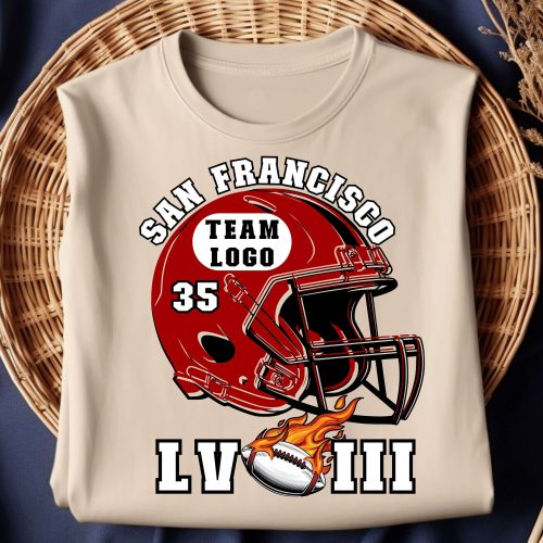 Super Bowl LVIII T-shirt San Francisco Football Team Shirt,Game Day Tee,Football Season Shirt,Sunday Game  Shirt,Football Fan Graphic Shirt