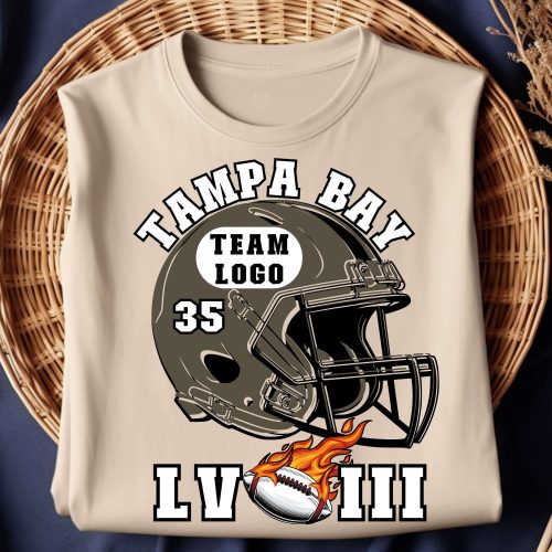 Super Bowl LVIII Tampa Bay Football Team Shirt – Game Day Tee Football Season & Fan Graphic Shirt
