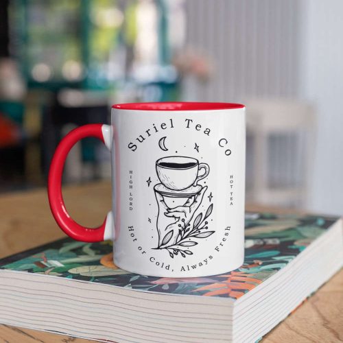 Suriel Tea Co., Bookish Gift, Booktok SJM Smut Mug, Librarian Cup, Book Lover Mug, Reader Mug, 11 oz Ceramic Mug Gift