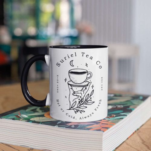 Suriel Tea Co., Bookish Gift, Booktok SJM Smut Mug, Librarian Cup, Book Lover Mug, Reader Mug, 11 oz Ceramic Mug Gift