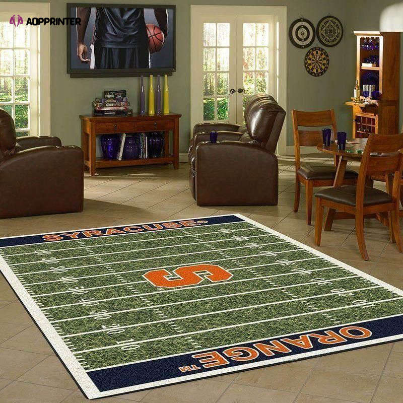 Syracuse Orange Home Field Rug Living Room Floor Decor Fan Gifts